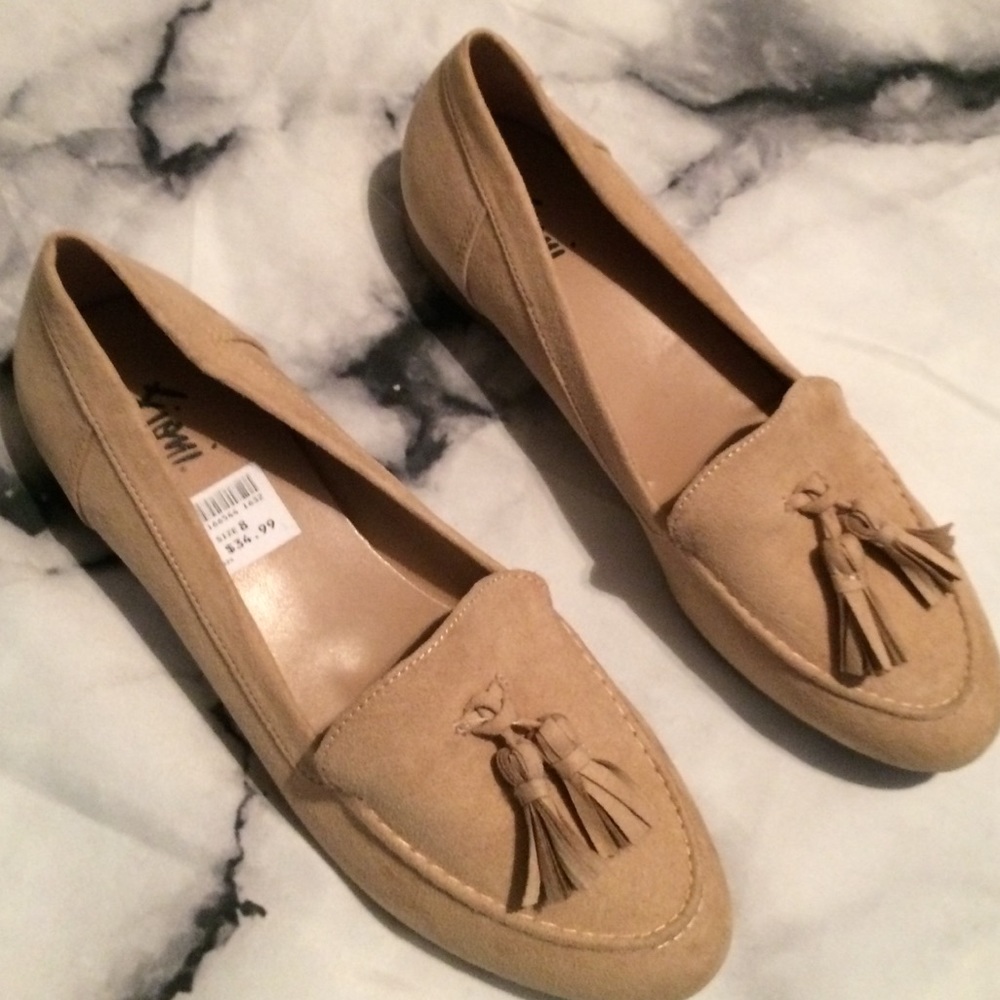 Tan loafers